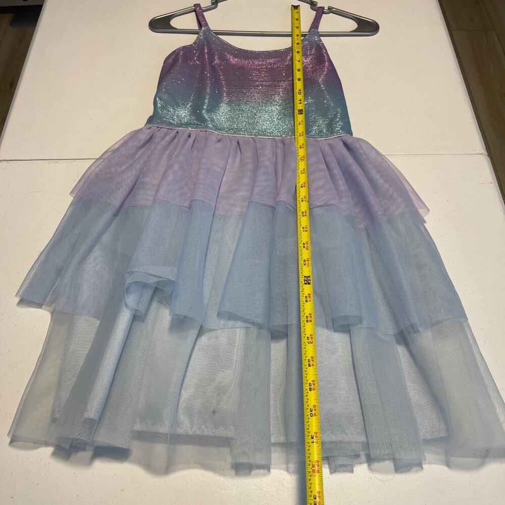 Cat & Jack Girls Sparkly Ombre Tulle Dress With Layered Skirt & Adjustable Strap - Picture 6 of 10